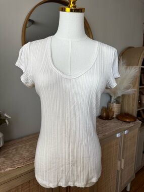 Everlane | The Ribbed Soft Knit Scoop Neck Tee